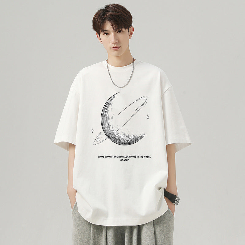 Men's Summer Pure Cotton Loose Short Sleeve