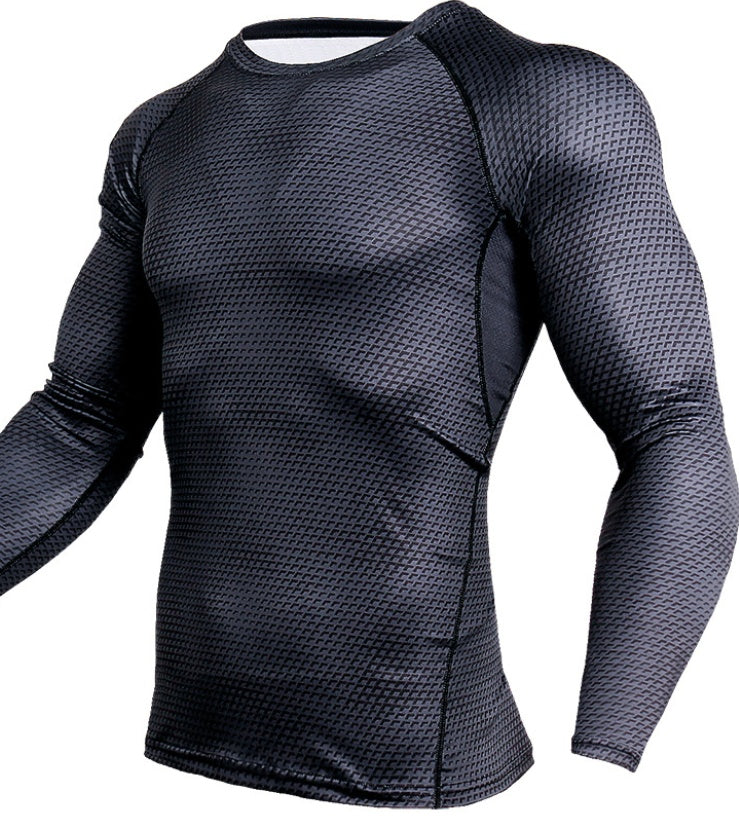 Men Gym Running Shirt Quick Dry Breathable Fitness Sport Shirt null