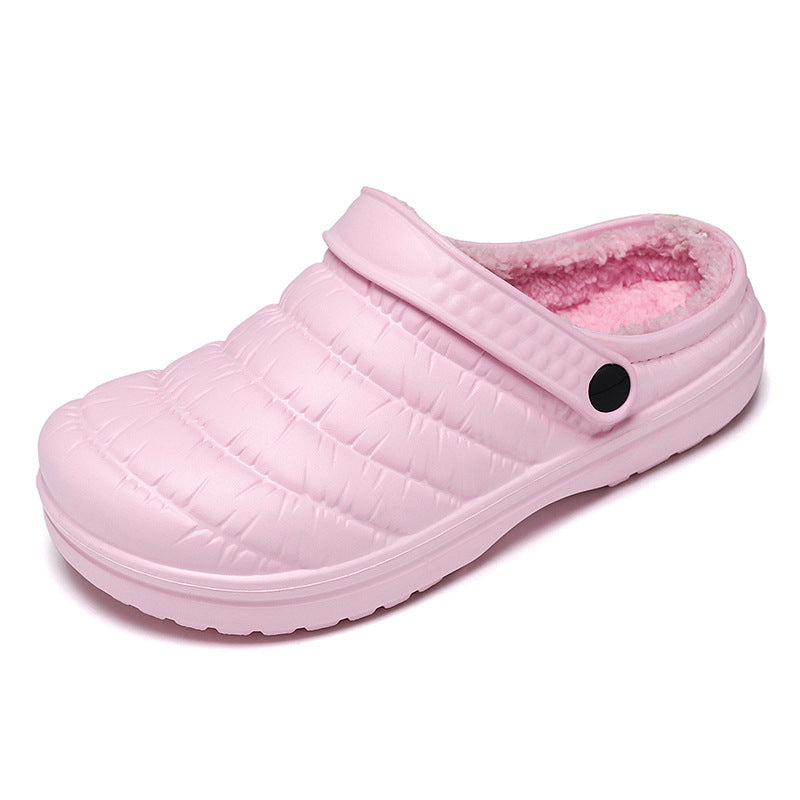 Sole Rubber EVA Applicable Neutral Waterproof Non-slip Plush Cotton Shoes null