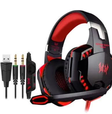 Wired Gaming Headset Headphones Surround Sound Deep Bass Stereo Casque Earphones With Microphone null