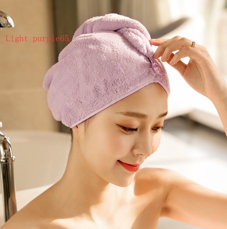 Women's Hair Dryer Cap, Absorbent Dry Hair Towel null