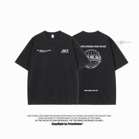 Letter Print Men's Loose-fitting Casual Short-sleeve