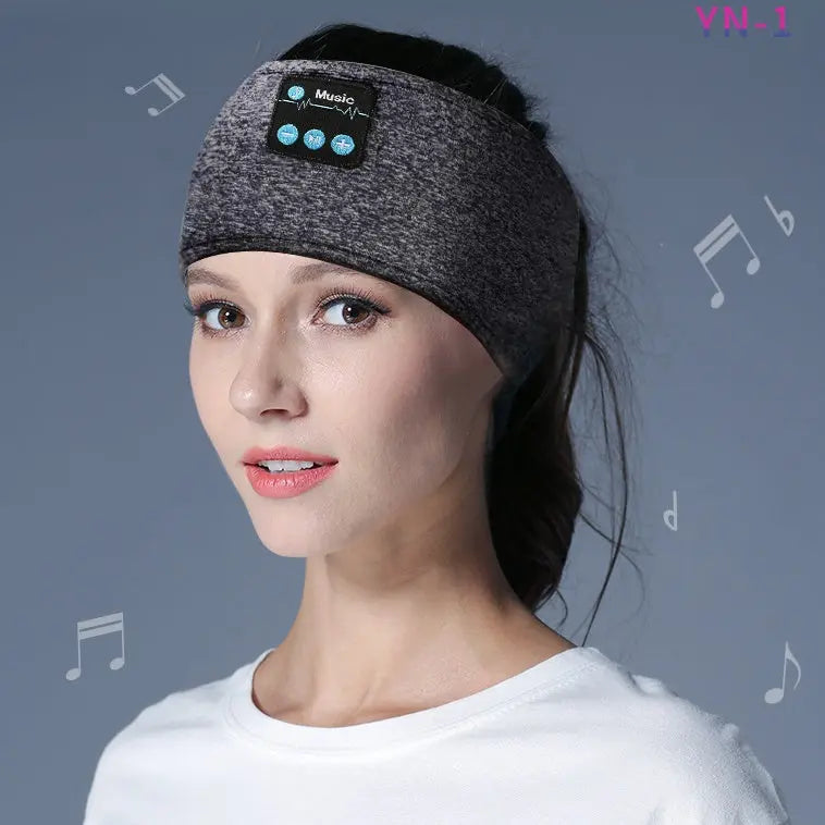 Wireless Bluetooth V5.0 Sports Headband With Music Call Stereo Shading Sleep Headband null