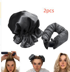 New Heatless Curl Stick With Cloth Cover Cute Ball Head Hair Curler Headband Hair Rollers Wave Form Curling Rod Hair Style Tools Gadgets null