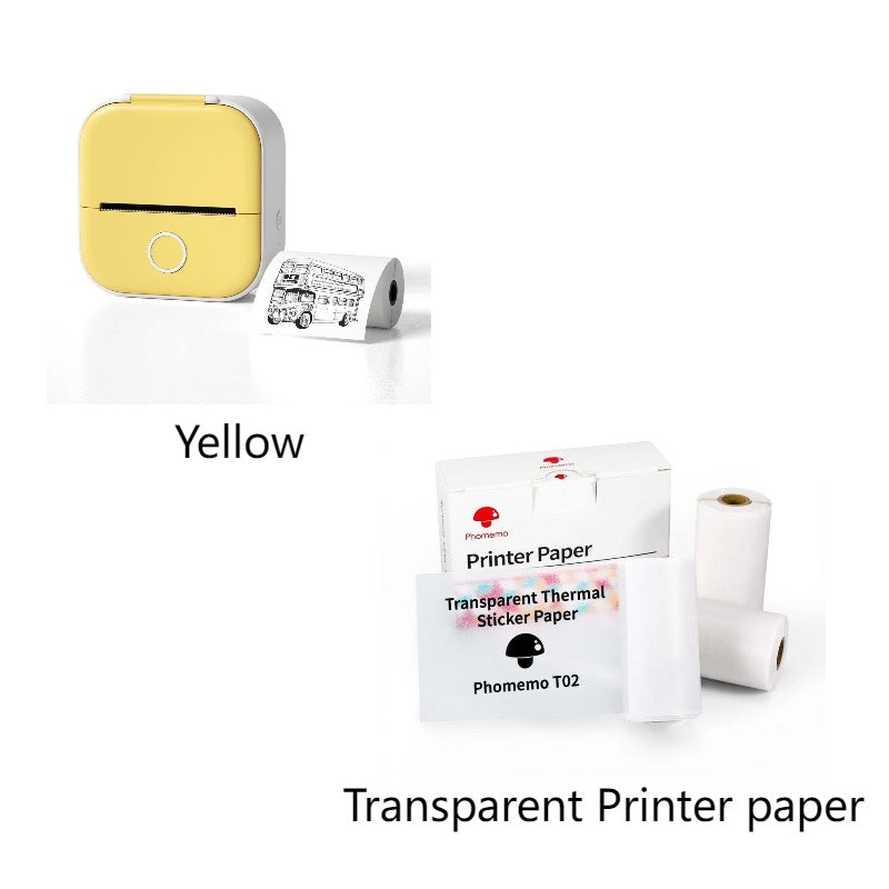 Portable Mini Thermal Label Printer Home Photo Printer Student Wrong Question Printer Bluetooth-compatible Mini Label Printer Price Tag null