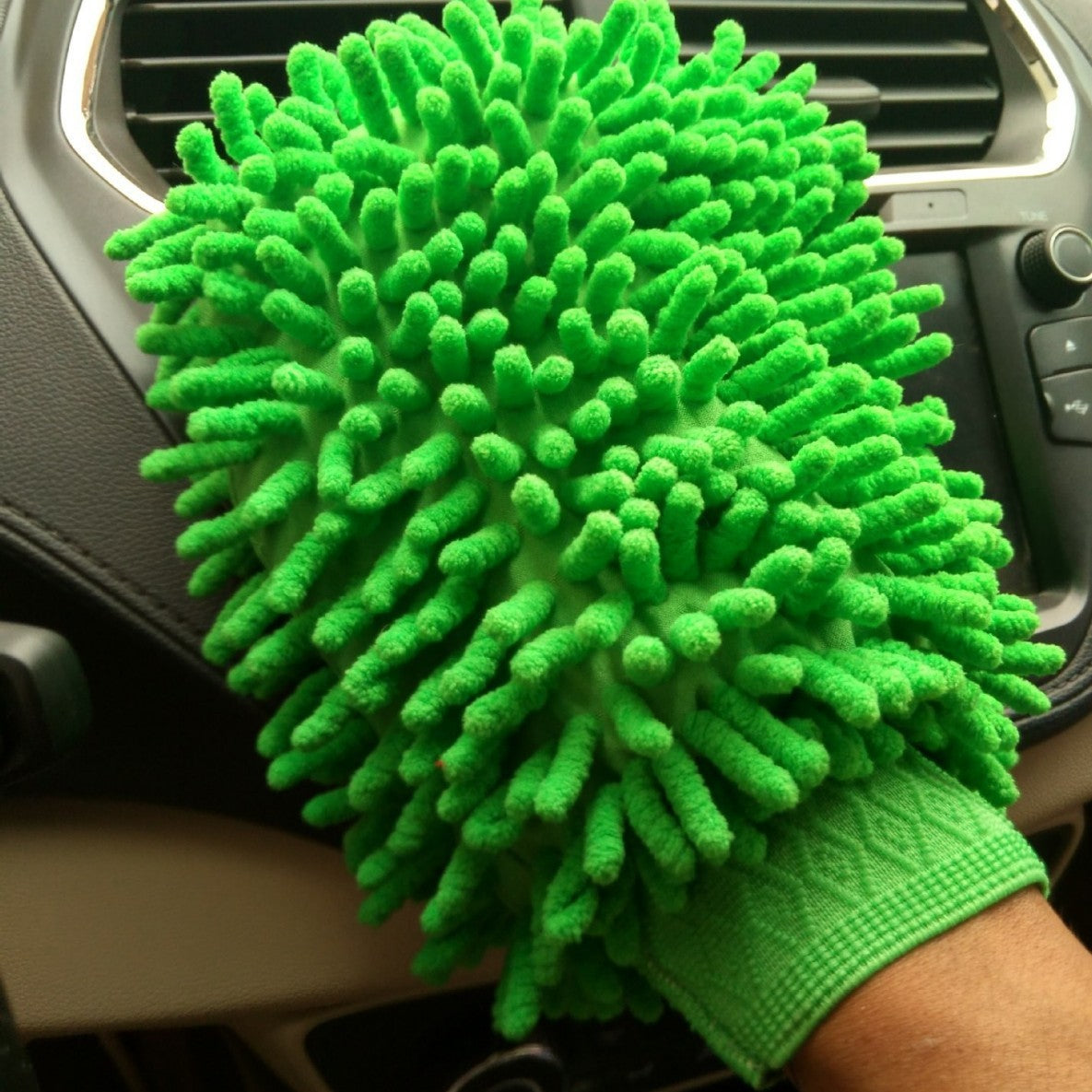 Chenille Coral Car Foaming Gloves Household Cleaning null