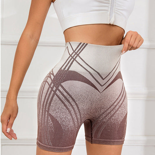 Female Gradient Sports And Fitness Shorts null