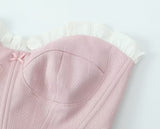 Women's Bandeau Slim-fit Small Top