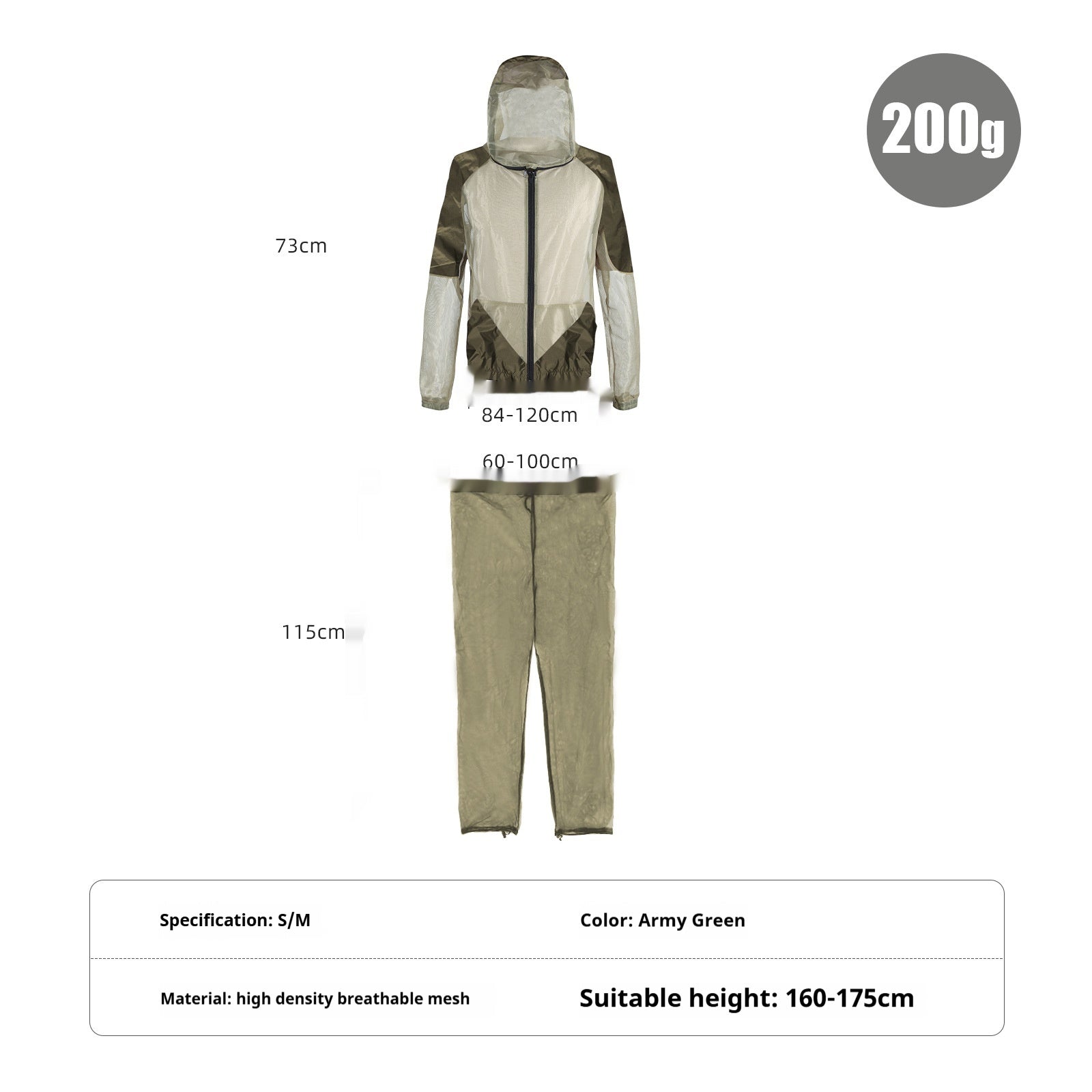 Anti-mosquito Clothing Men's Summer Outdoor Fishing Mountaineering Two-piece Set