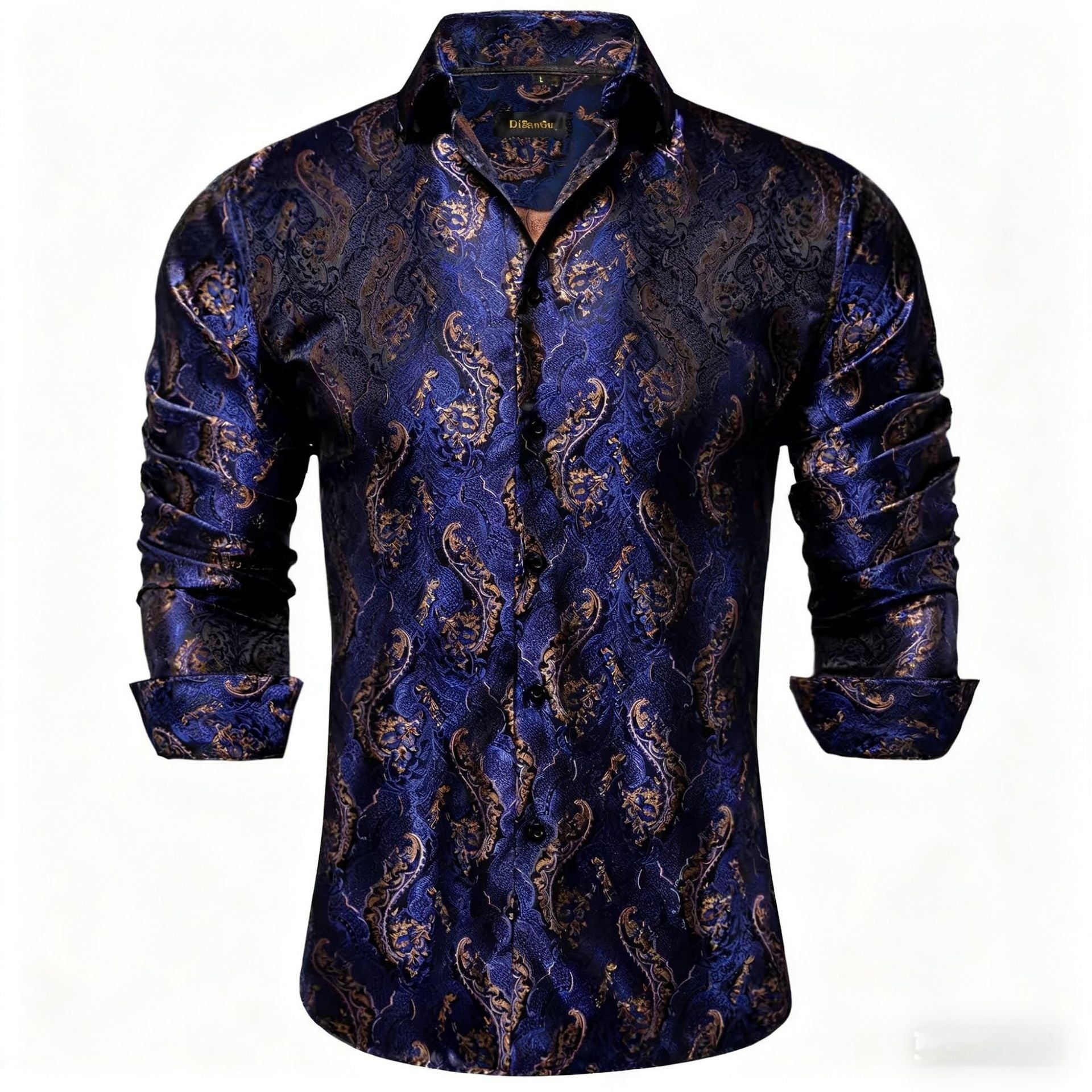 Stylish Lapel, Loose-fitting Casual Sports Button-up Shirt For Men