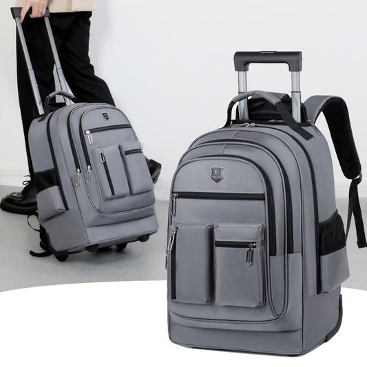 Trolley Backpack Ultra-light Trolley Bag Large Capacity Single-directional Wheel null