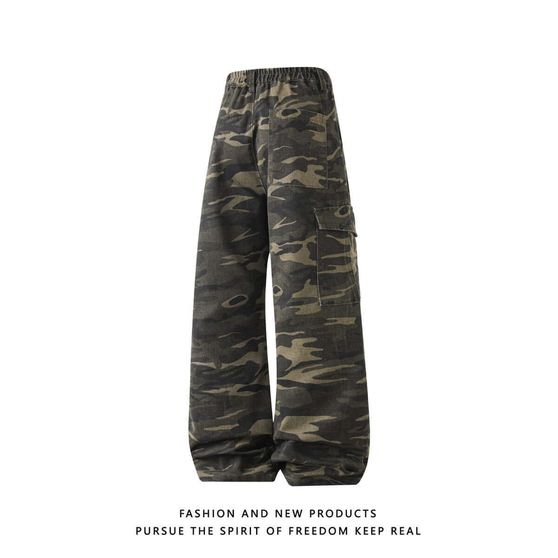 Workwear Camo Casual Pants Mens Straight-Leg Wide-Leg Trousers 
Casual Pants