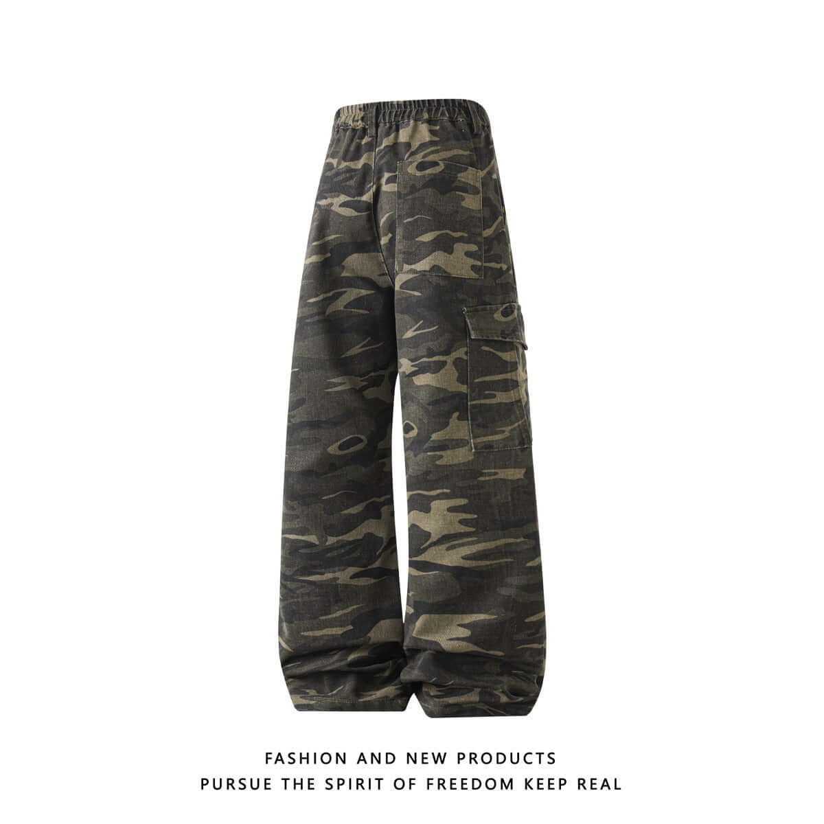 Workwear Camo Casual Pants Mens Straight-Leg Wide-Leg Trousers 
Casual Pants
