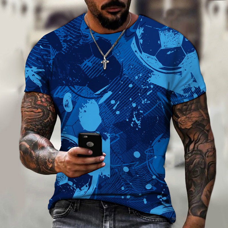 Football 3D Printed Men's T-shirt