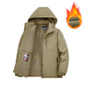 New Men's Detachable Hooded Thickened Cotton Jacket With Fleece For Warmth