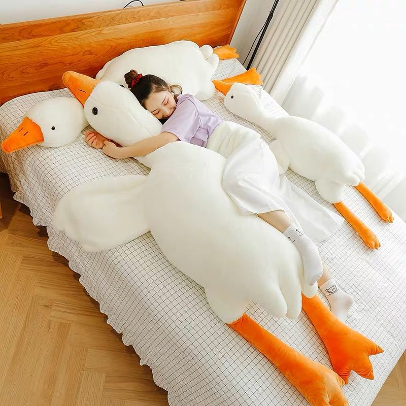 Cute Big White Geese Pillow Plush Toy null