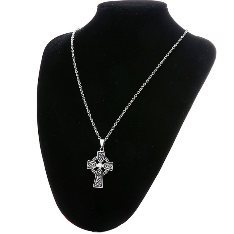 Fashion Personality Pattern Men's Cross Necklace null