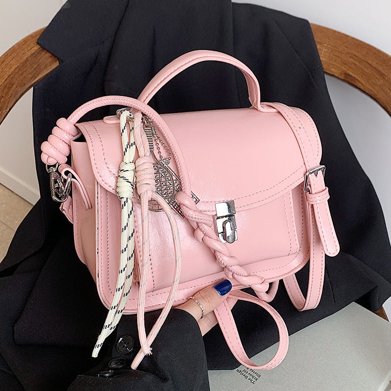 Casual Small Square Shoulder Bag Retro Portable Messenger Handbags For Women null