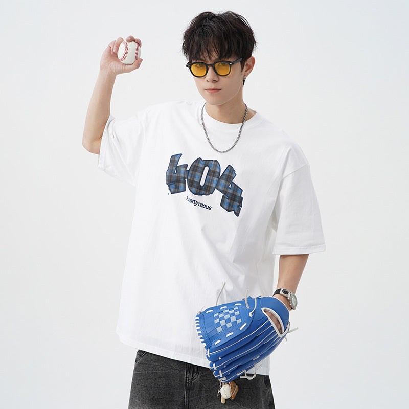 Plaid Digital Printing Short Sleeve Summer New