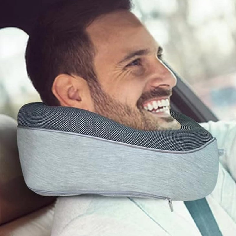 Travel Neck Pillow Non-Deformed Airplane Pillow Travel Neck Cushion Durable U-Shaped Travel Memory Cotton Nap Neck Pillow null