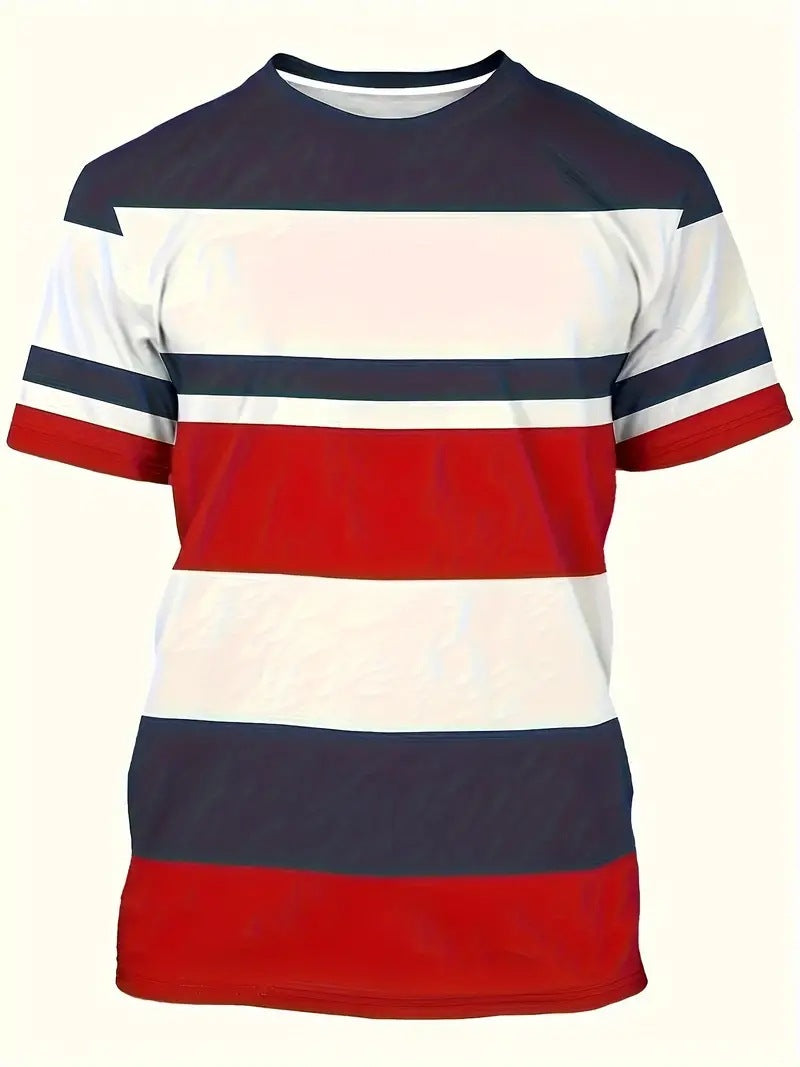 Men's Carnival Fashion Striped T-shirt