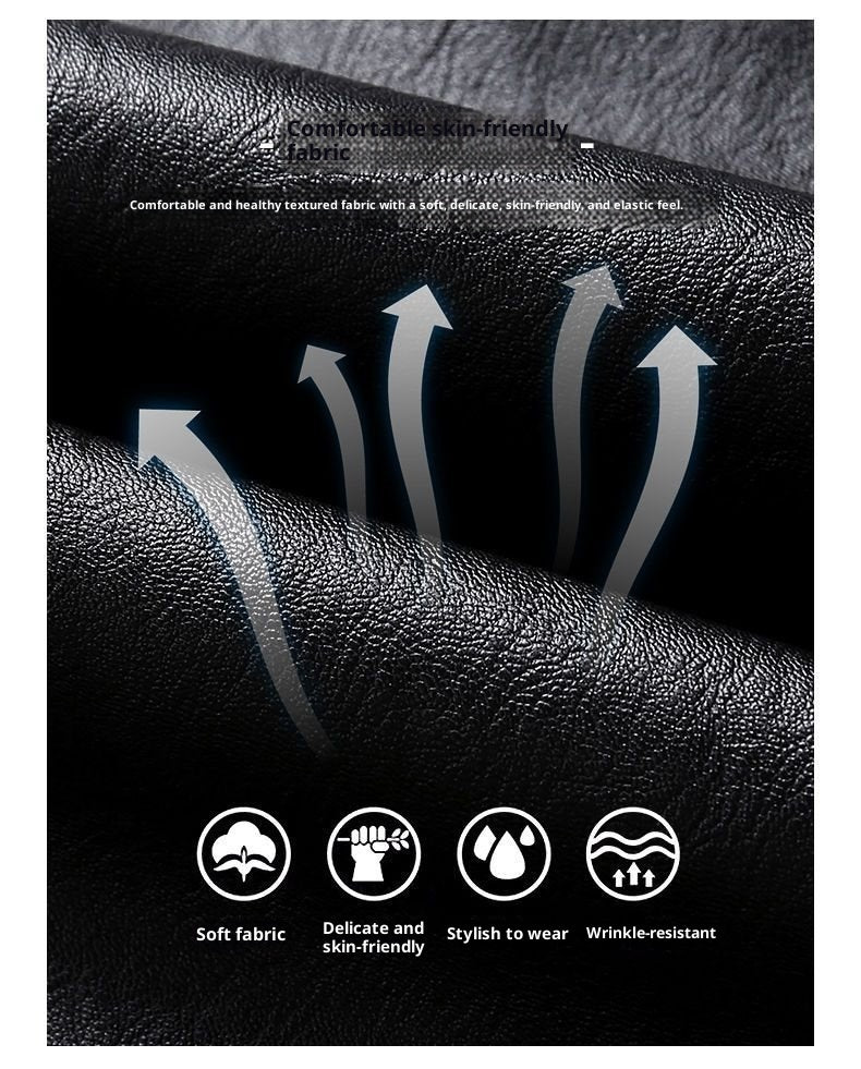 Men's Plus Size Leather Jacket Coat