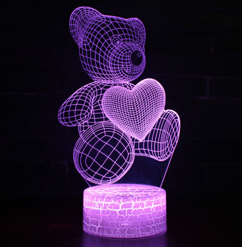 3D Lamp Acrylic USB LED Night Lights Neon Sign Lamp Xmas Christmas Decorations For Home Bedroom Birthday Decor Valentines Day Gifts null