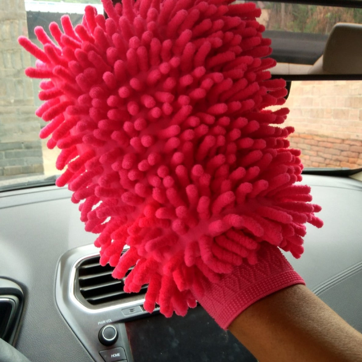 Chenille Coral Car Foaming Gloves Household Cleaning null