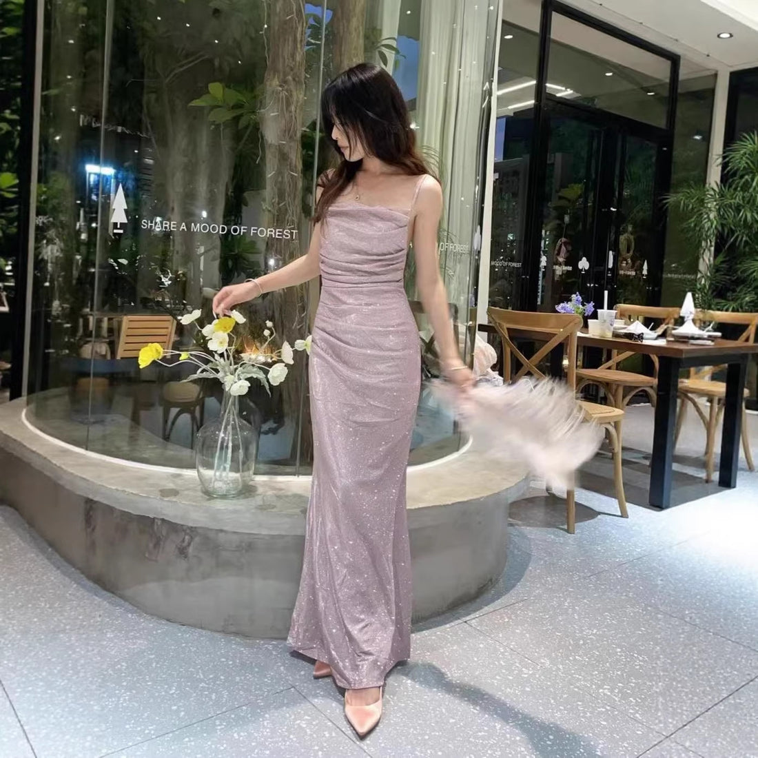 Spring New Arrival Intellectual Chic Low-Neckline Dress