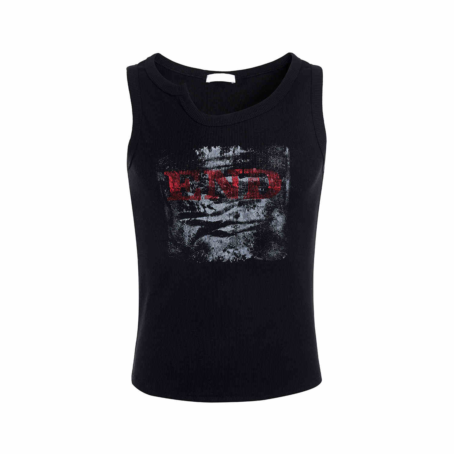 Textured Rowan Elastic Vest Men's Autumn Irregular