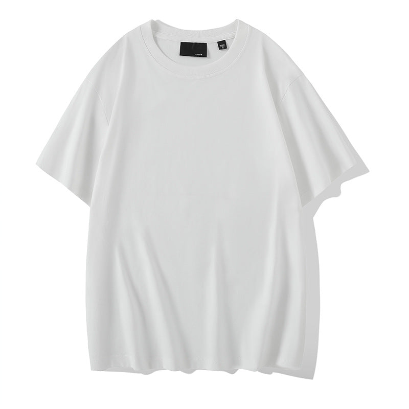 Solid Color Round Neck Bottoming Shirt Summer Casual