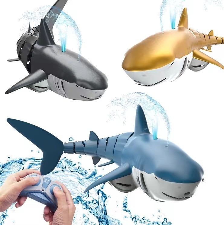 2.4G Remote Control Water Jet Shark Funny Water Spray Simulation Whale Animals Submarine Remote Control Fish null