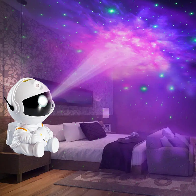 Mini Version Of Astronaut Star Projection Lamp Creative Gift Atmosphere Decorative Lamp Colorful Flowing Starry Night Light null