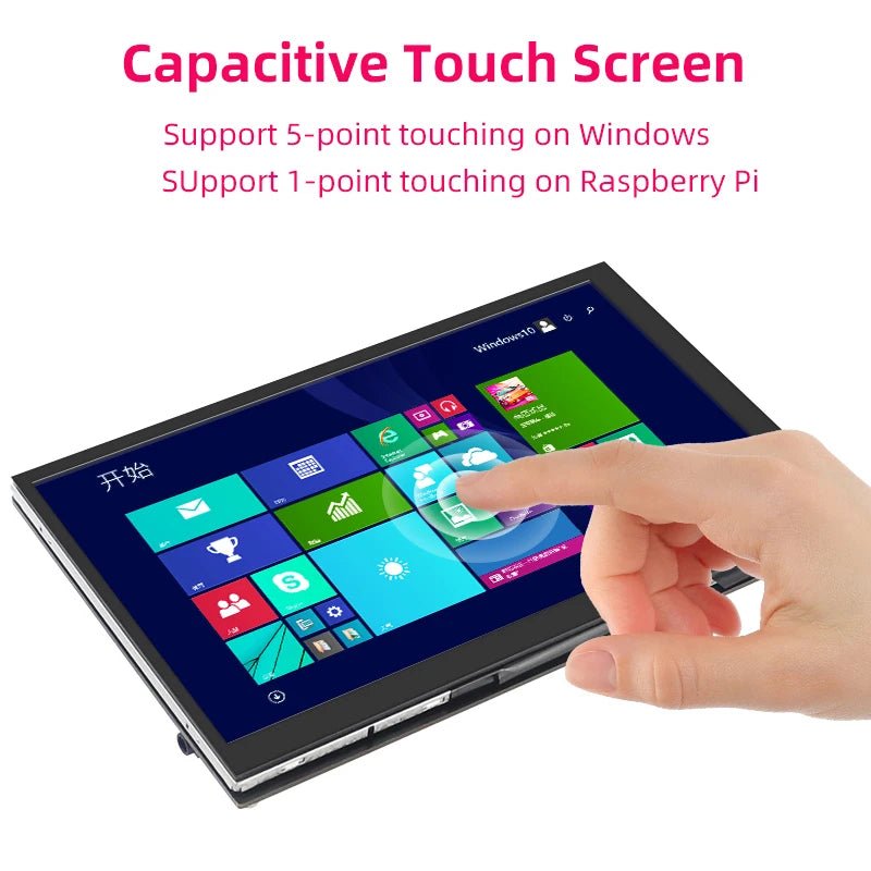 7 Inch Portable Display IPS LCD Capacitive Touch Screen 1024x600 Monitor Optional Speakers for Raspberry Pi 5 4B 3B+ Laptop PC Without Speaker 7 Inch Portable Display IPS LCD Capacitive Touch Screen 1024x600 Monitor Optional Speakers for Raspberry Pi 5 4B 3B+ Laptop PC - shop_name