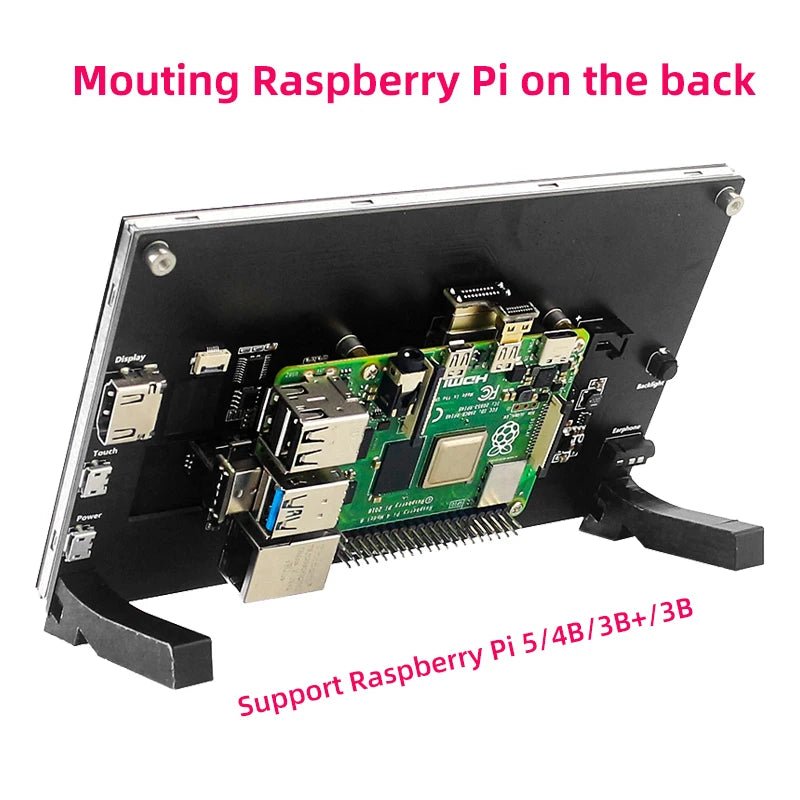 7 Inch Portable Display IPS LCD Capacitive Touch Screen 1024x600 Monitor Optional Speakers for Raspberry Pi 5 4B 3B+ Laptop PC Without Speaker 7 Inch Portable Display IPS LCD Capacitive Touch Screen 1024x600 Monitor Optional Speakers for Raspberry Pi 5 4B 3B+ Laptop PC - shop_name
