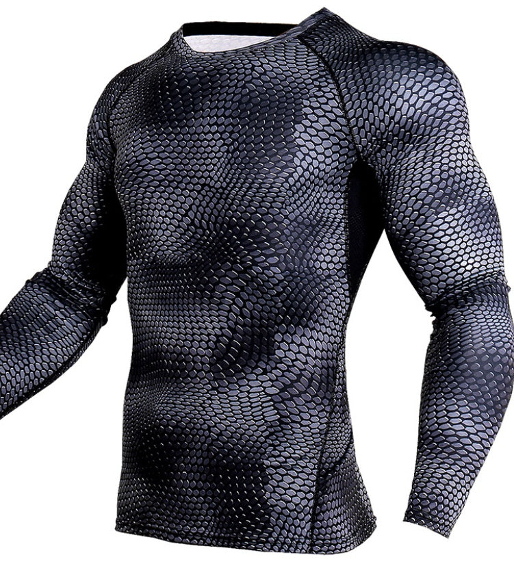 Men Gym Running Shirt Quick Dry Breathable Fitness Sport Shirt null