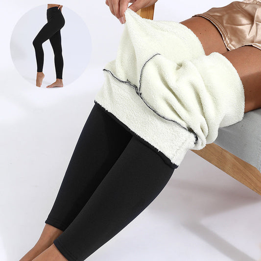 Winter Leggings Warm Thick High Stretch Lamb Cashmere Leggins Skinny Fitness Woman Pants null