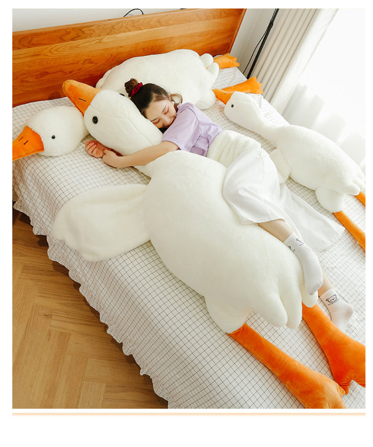 Cute Big White Geese Pillow Plush Toy null