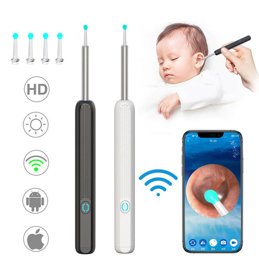 NE3 Ear Cleaner Otoscope Ear Wax Removal Tool With Camera LED Light Wireless Ear Endoscope Ear Cleaning Kit For I-phone null