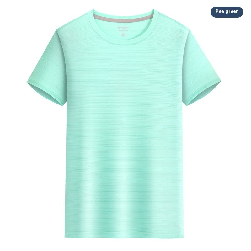 Crystal Silk Round Neck Quick-drying T-shirt