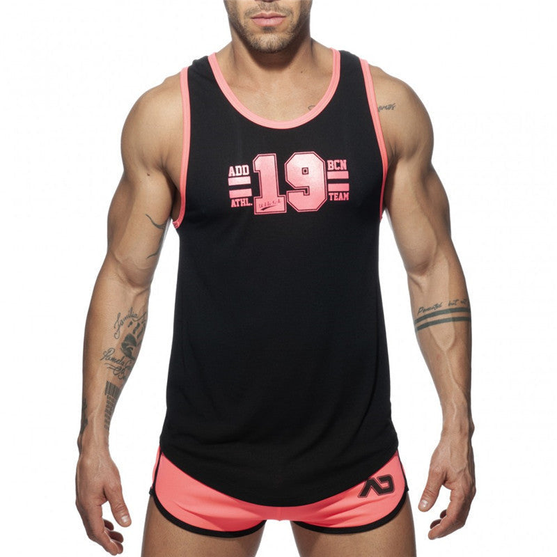 Printed Sports Vest, Breathable And Quick-Drying Fitness Suit null