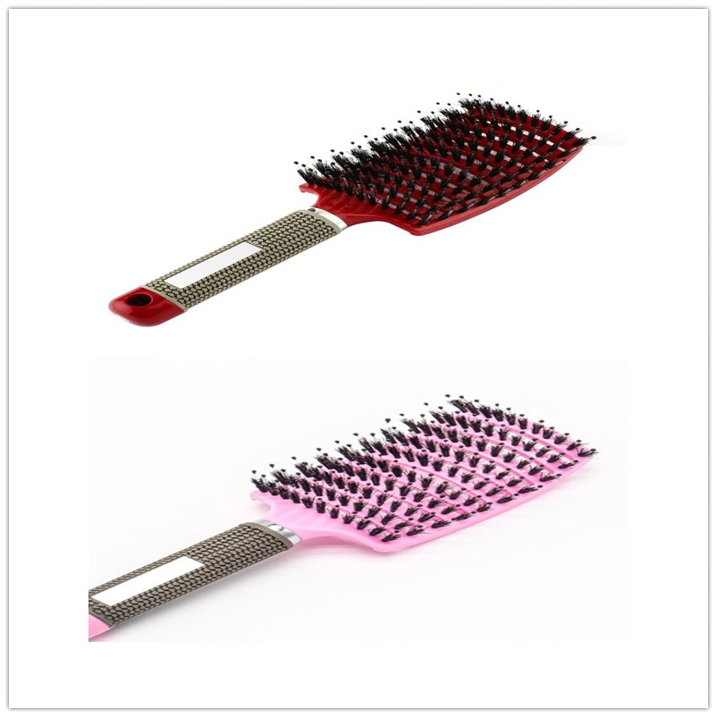 Hairbrush Anti Klit Brushy Haarborstel Women Detangler Hair Brush Bristle Nylon Scalp Massage  Teaser Hair Brush Comb null