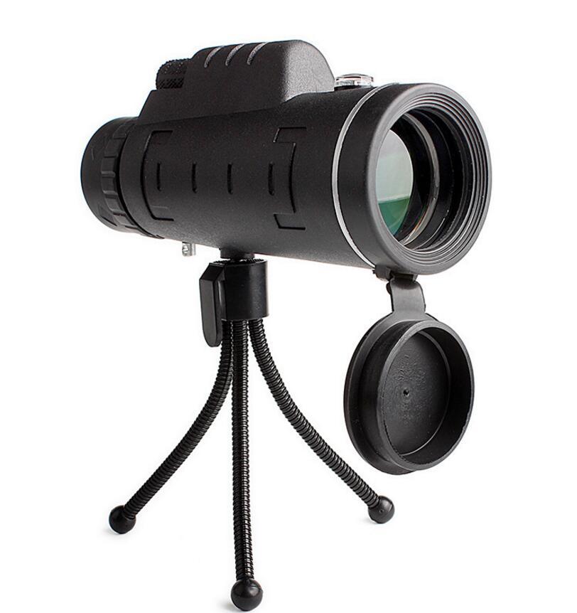 Compatible with Apple, Monocular Telescope Zoom Scope with Compass Phone Clip Tripod null