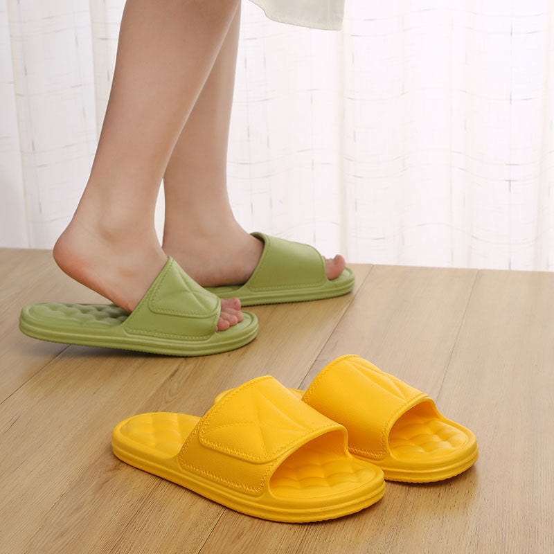 Summer Slippers Plaid Design Bathroom Slippers For Women Shoes null