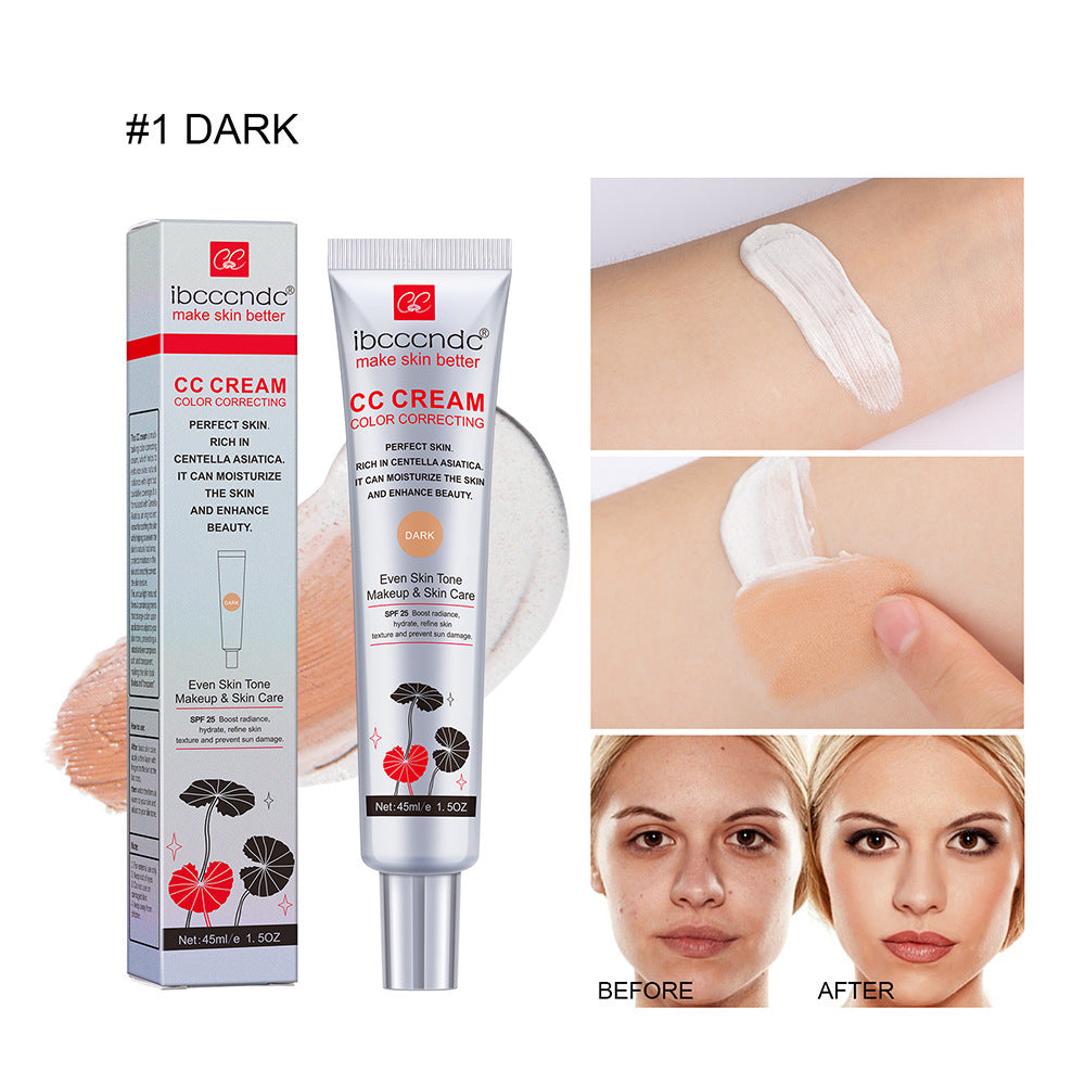 Moisturizing Correcting CC Cream Waterproof Anti-sweat Makeup Before Concealer Lasting Women Makeup Protect Skin Erborian Make null