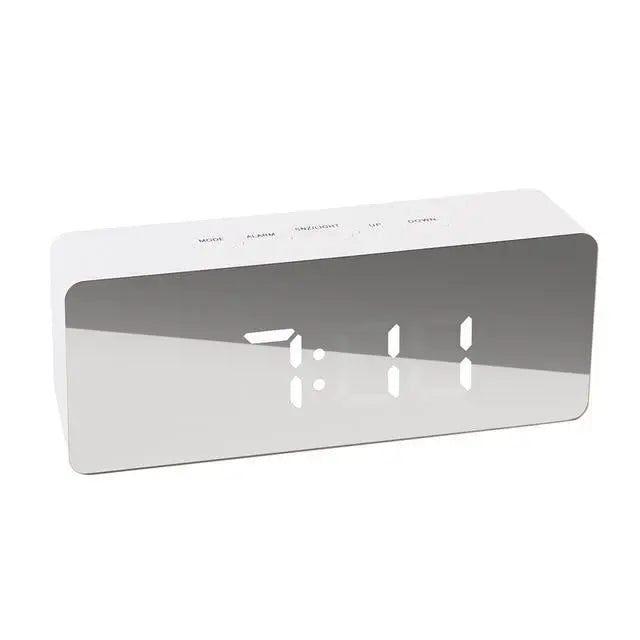 Digital LED multi-function mirror clock null