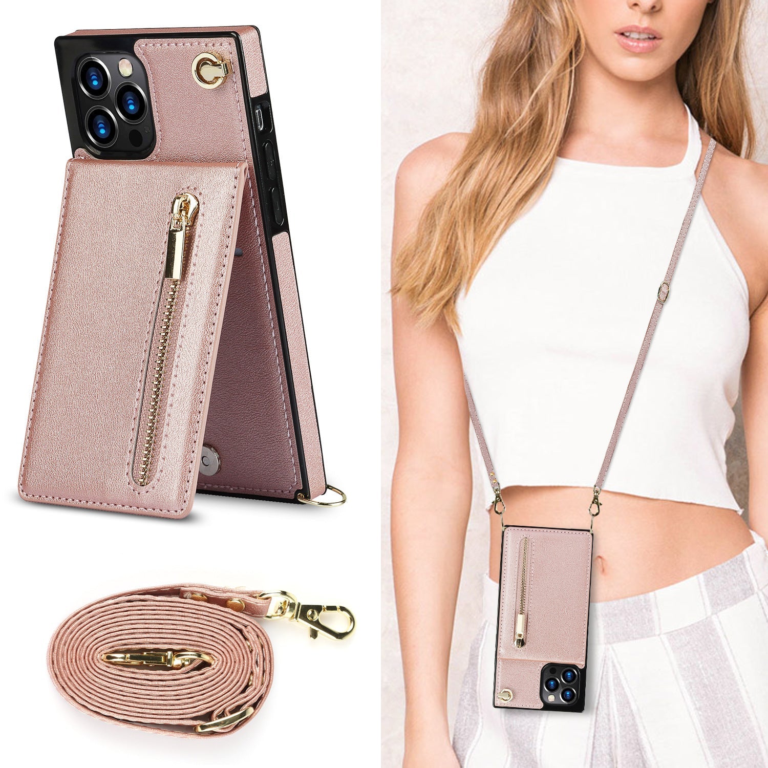 Zipper Phone Case Phone Case Crossbody null