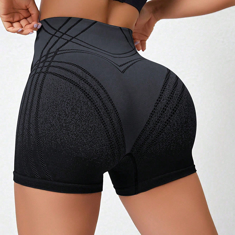 Female Gradient Sports And Fitness Shorts null