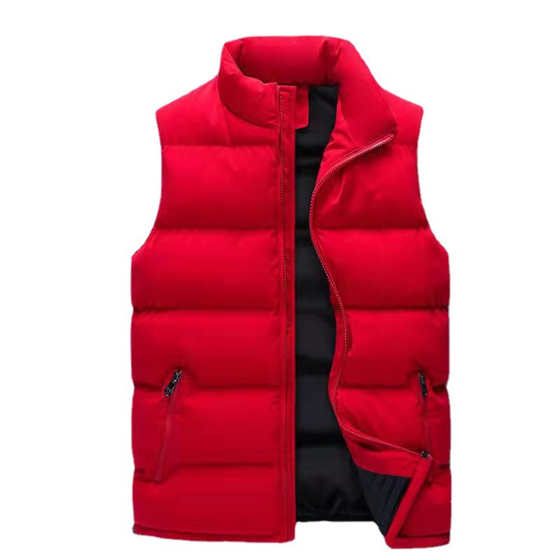 Casual Men's Clothing Vest Men's Autumn And Winter Warm Down Cotton