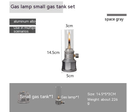 Gas Lamp Outdoor Camping Lighting Candlestick Candle Light null